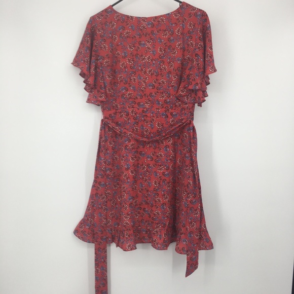 Jack Friendly Fire Bella Rose Printed Wrap Dress - Picture 5 of 6